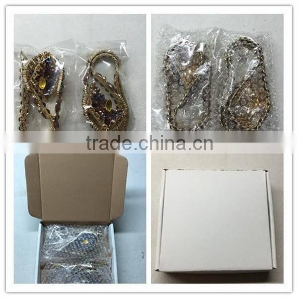 Gold bead with green bead fasion earrings