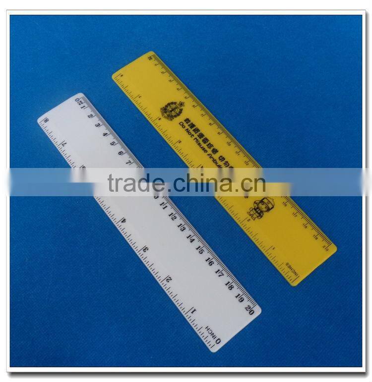 Colorful 20cm straight plastic ruler