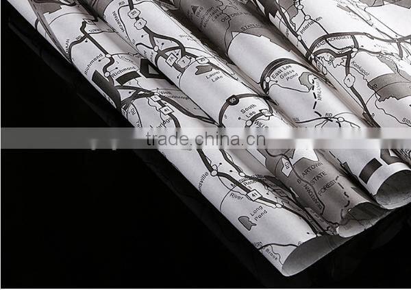 Custom made fancy clothing wrapping printed logo tissue paper