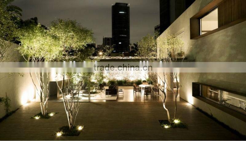 4W round flat transparent recessed panel light