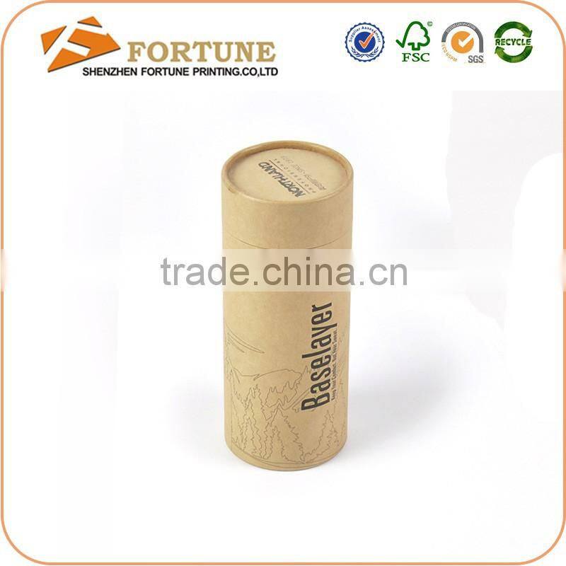 Wholesale kraft paper packaging round tube paper packaging box