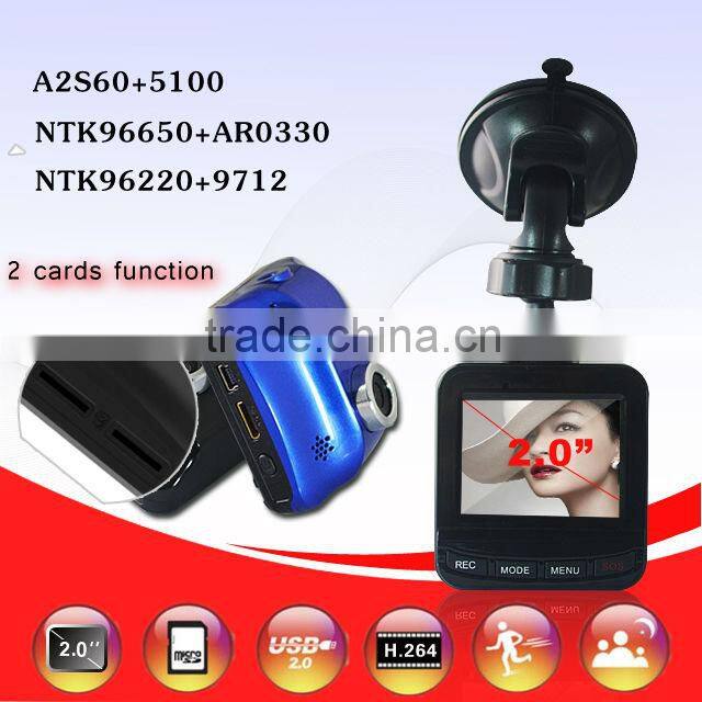 hot new products for 2014 mini DVR 1080P Ambarella Double card alibaba express vehicle blackbox dvr