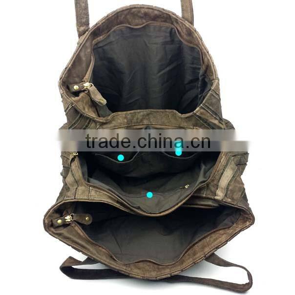 High fashion gorgeous joint patchwork PU shoulder bags