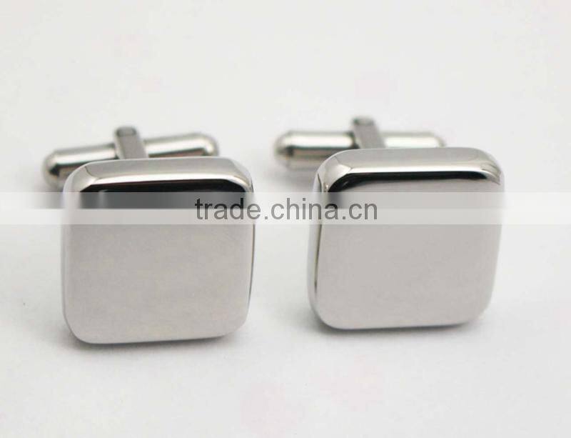Mens custom logo cufflinks jewelry factory stainless steel custom cufflinks