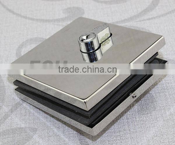 high class good quality stainless steel glass balcony fittings glass door lock