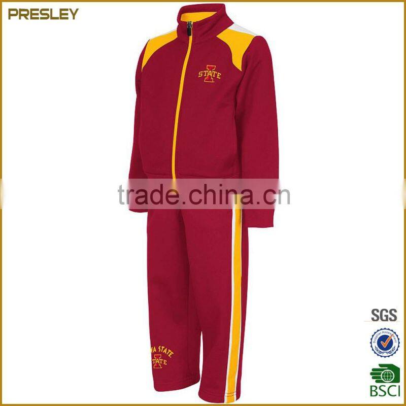 High Quality Stand Collar Tracksuit/ Jogging Suit/ Running Suit 100% Poyester Sportswear Tracksuit For Running