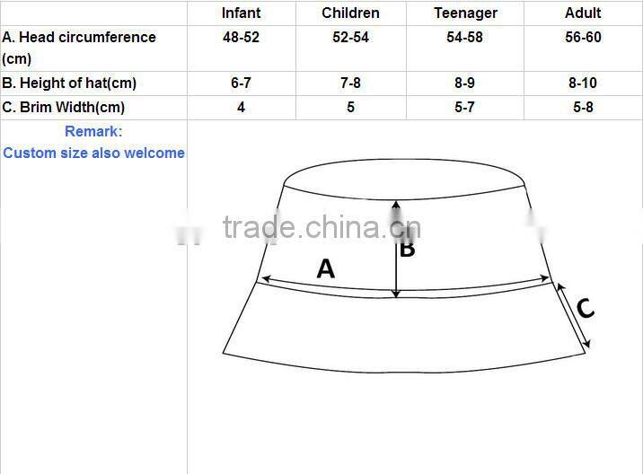 High Quality Lovely Custom Printing Kids Bucket Hats