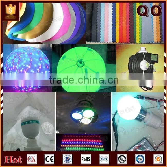 Different material select inflatable helium beach ball wedding decoration remote control light balloon