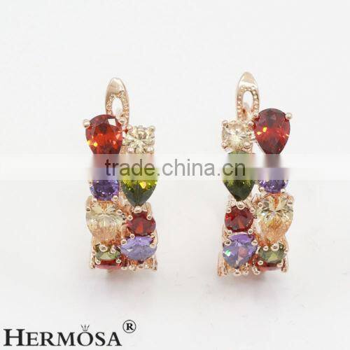 Glorious Fancy Green Peridot Hot Sale 925 Sterling Silver Lady Earrings 2"