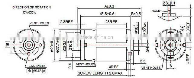 24V DC auto gate motor