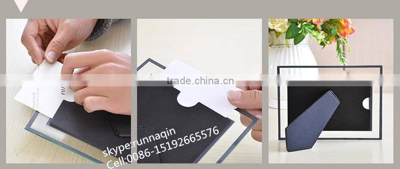 Wholesale crystal bevel glass mirror photo frame glass picture frame