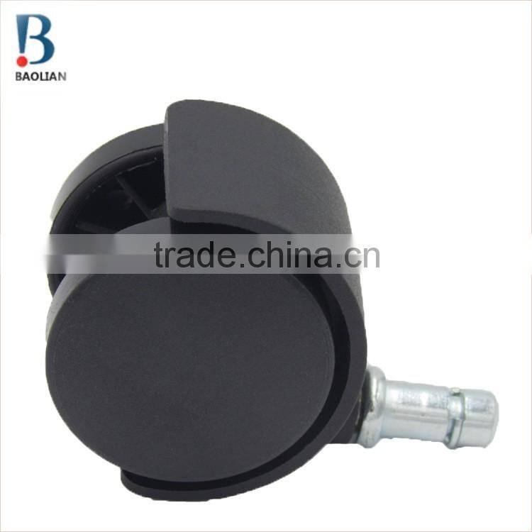 BIFMA standard china BL 1"black mini duty nylon grip ring stem appliance caster wheels
