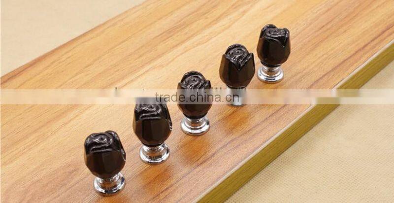 Decorative Flower Crystal Door Knob