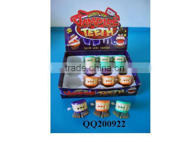 Plastic wind-up jumping eyeball