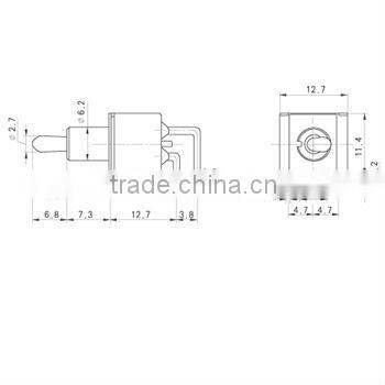 PC-V Terminal Mini Toggle Switch