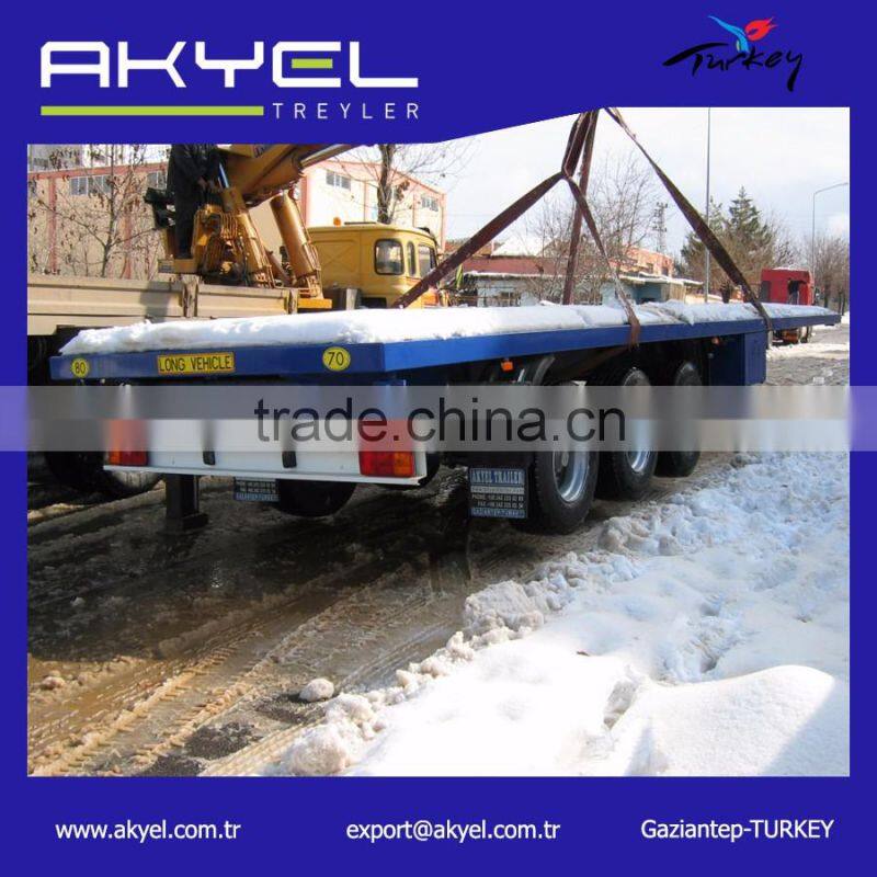 flatbed container transport semi trailer for sale