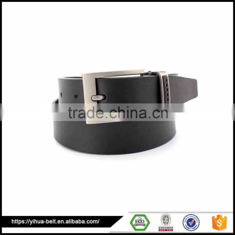 Man's classical dark famous design man leather belt