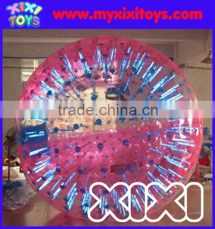 2016 Popular PVC/TPU Inflatable LED Lighting Zorb Soccer Balls