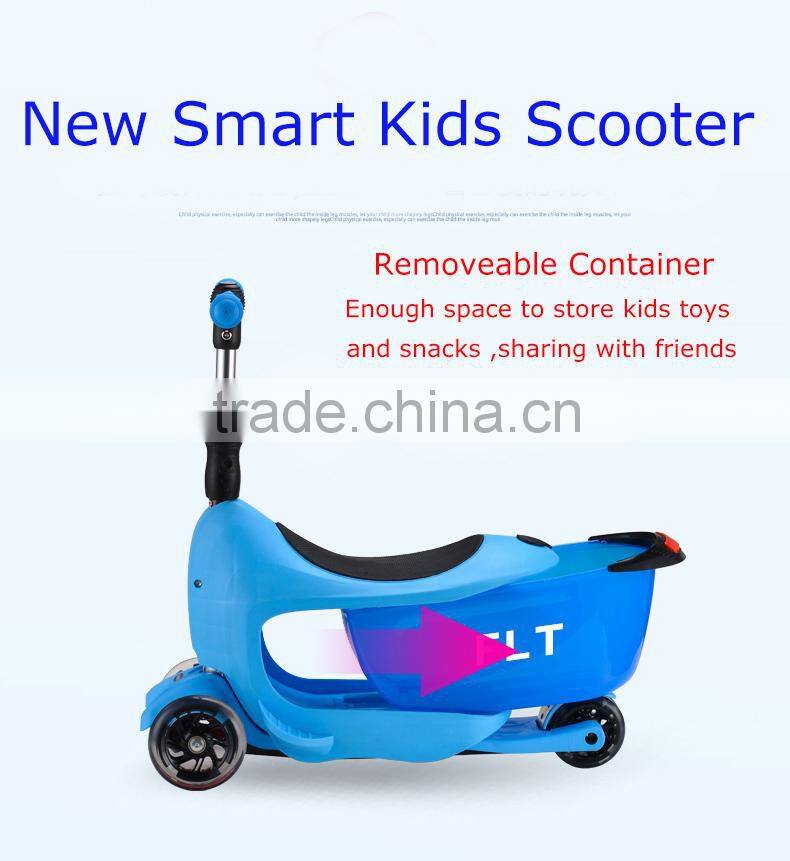 High quality multifunctional wholesale kids scooter with storage