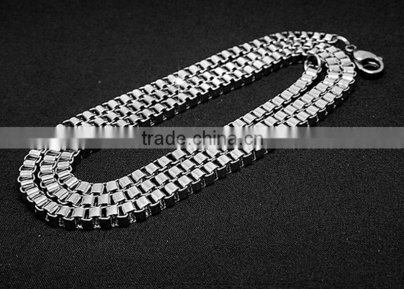 High Quality Hipster Stainless Steel Box Chain Necklace Wholesale
