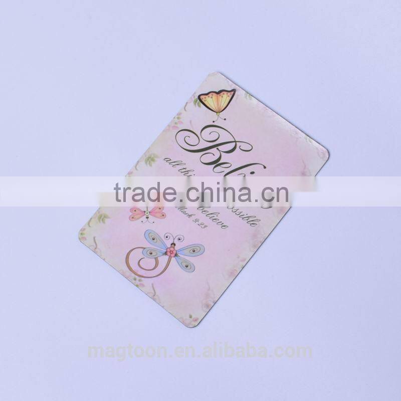 2016 high quality beautiful motto words paper fridge magnets for education