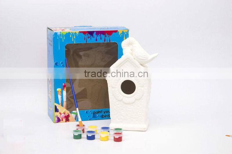 BIRD HOUSE MODEL WITH CERAMIC MATERIALPAITING