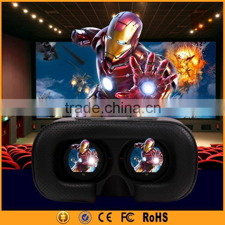 Plastic 3d glasses vr headset with head strap for mobile phone