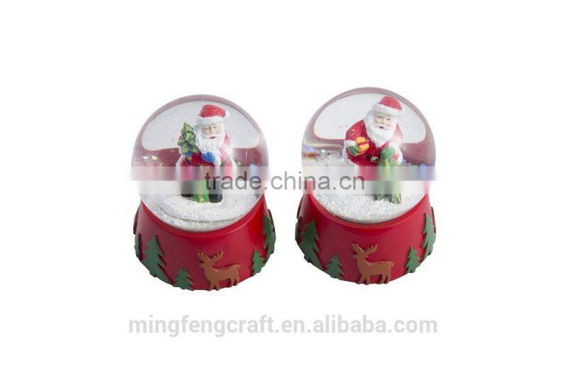 Poresin Christmas Santa Claus Music Snow Globe