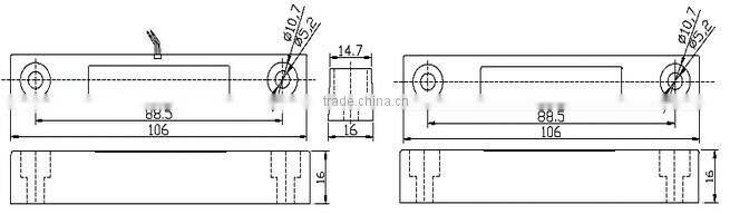 Wired Metal Magnetic Contact