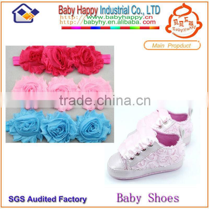 make baby leather shoes and headband set