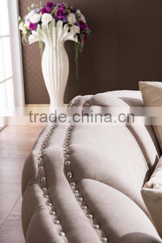 2016 European Antique New Classic Italian Fabric Sofa Set 1+2+3 AL033