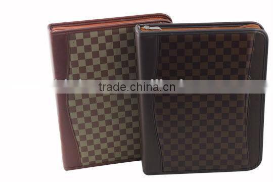 A4 size Portfolio, Leather portfolio with handle, high quality direct Factory Portfolio
