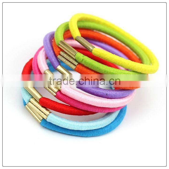 Hot sale 2016 Fashionable 4mm colorful thin elastic hair bands