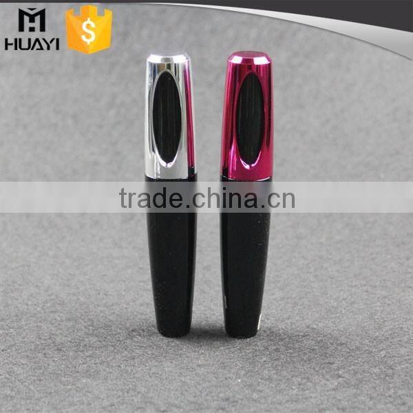empty mascara case with colorful UV cap for cosmetic packaging