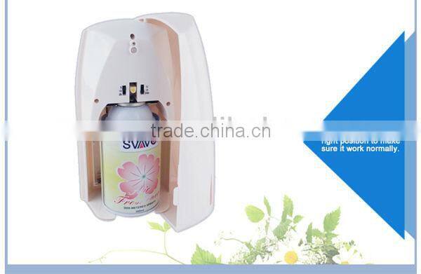 Hot sale bathroom auto perfume dispensers removable battery type aerosol dispenser V-