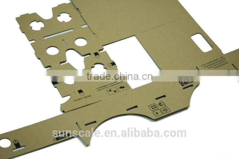 I AM CARDBOARD 45mm Focal Length Virtual Reality Google Cardboard with Printed Instructions and Easy to Follow Numbered Tabs