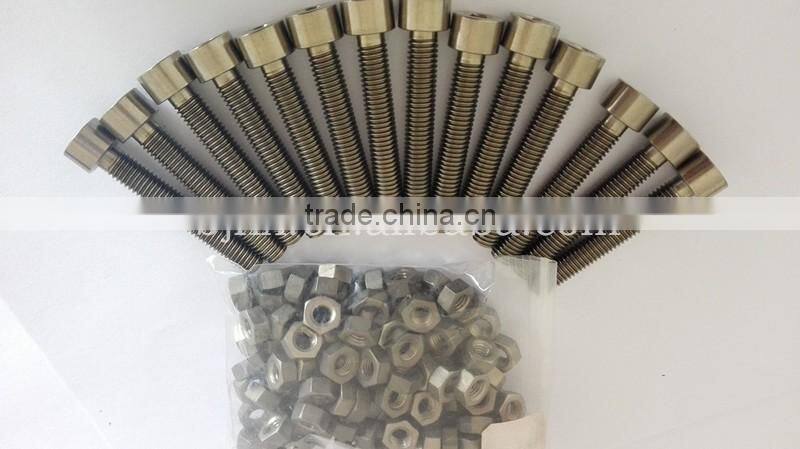 TA2 titanium hexagon bolt M6 M8 M10 M12 M16