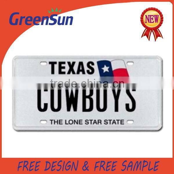 Cheap price custom economic skull license plate for motorcycles