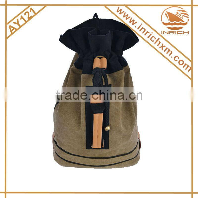 Korean Canvas Drawstring Bag For Travelling,Hanging Out