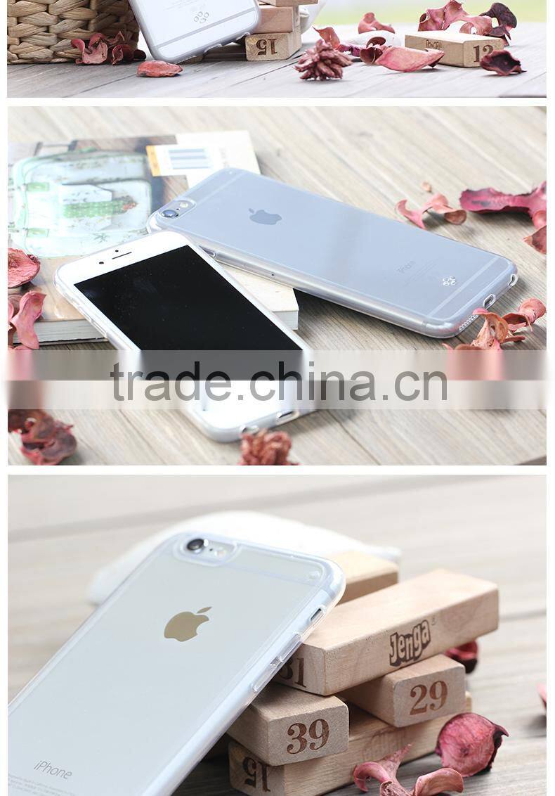 2015 New Crystal Case For Cell Phone TPU+PC Clear Case Cover for iPhone 6s