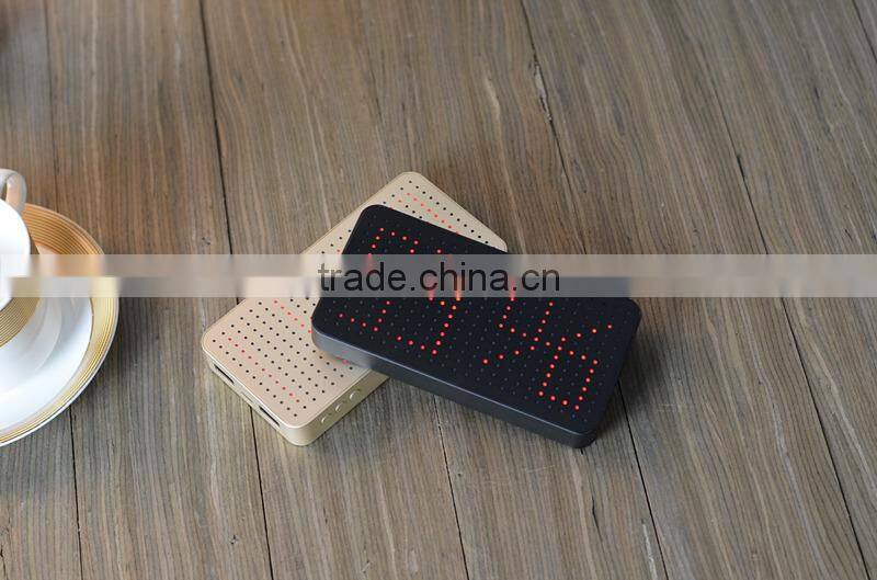 Wholesale New Mobile charger slim power bank 10000mah, portable phone charger with Led Display function