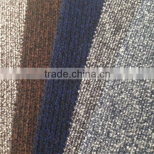 polyester organic cotton jersey scuba 2x2 rib knit fabric for sweater