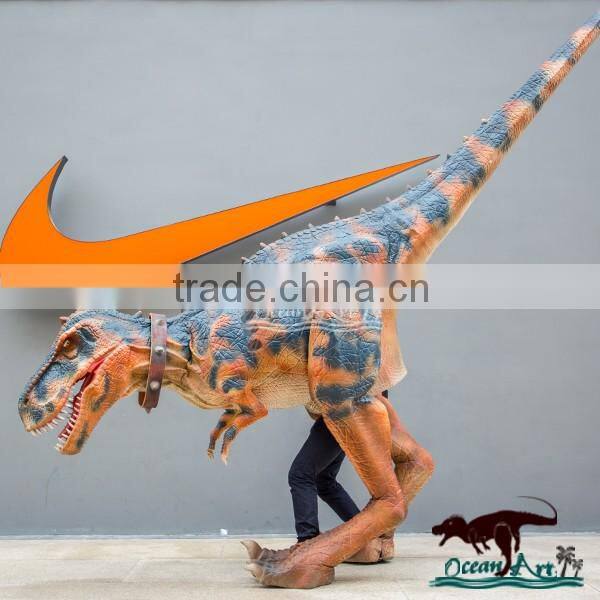 OA4123 Lifelike Realistic dinosaur costume adult for trade assurance
