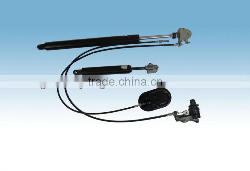 Adjustable gas strut with release system