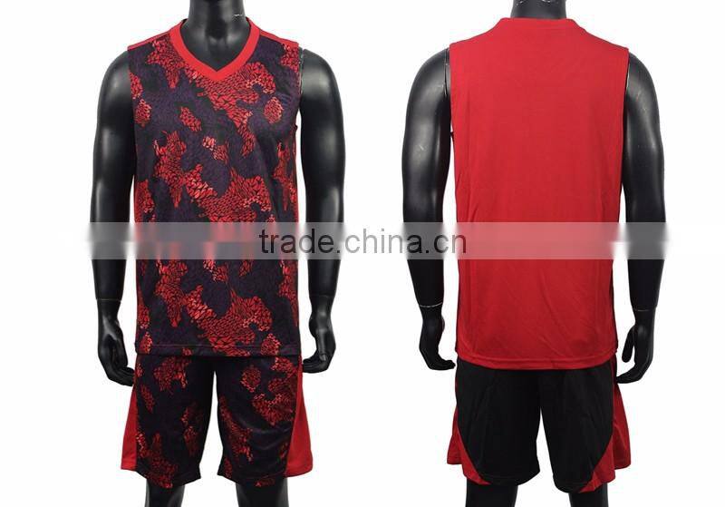 2016 Sublimation cool dry basketball uniform