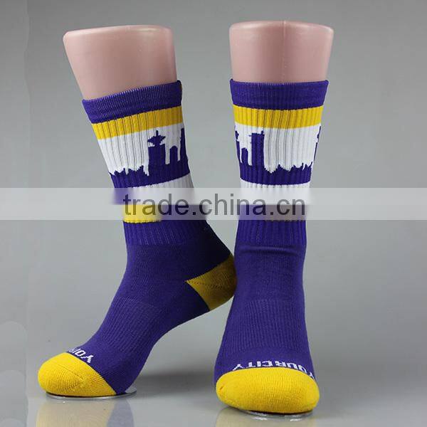 mens manufacture sports crew custom athletic socks