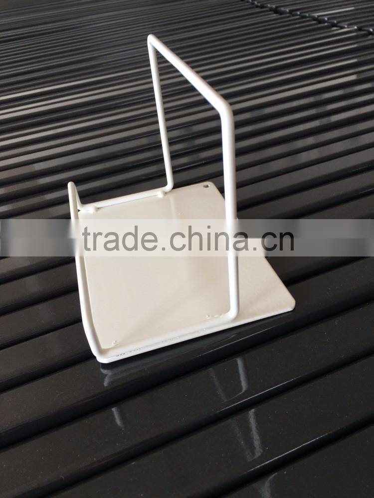 Powder Coating White Counter top Book Store Display Shelves