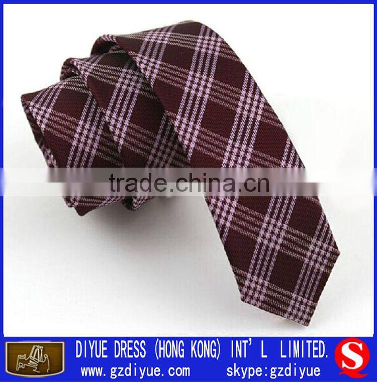 Wholesale Skinny Tie Mens Ties Scotland Checek Silk Necktie