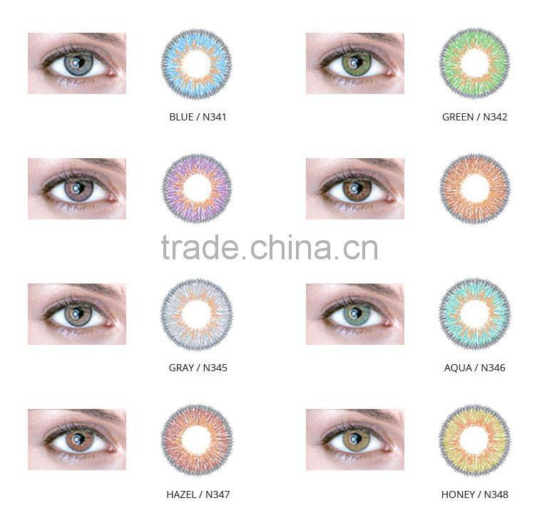 wholesale 14.2mm korea blue green gray different color cosmo contact lens