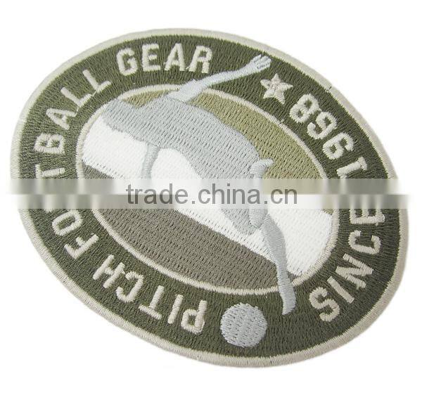 Laser Cut Edged Custom Logo Embroidered Patch